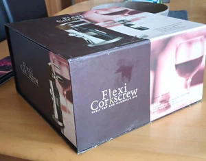 KORKENZIEHER "FLEXI CORKSCREW"++Geschenkpackung++Profi++gut. Zust.+Tisch u. Hand - Bild 1 von 4