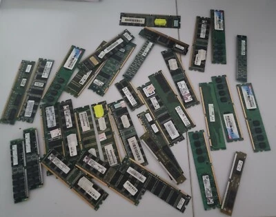 LOTTO 48 BANCHI RAM  256/512/1GB/2GB DDR1/DDR2/DDR3/DDR/DIMM/DESKTOP LAPTOP  - Imagen 1 de 4