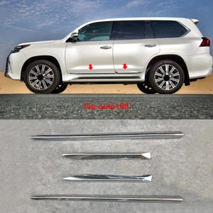 ABS Chrome Body Door Side Molding Cover trim Panel FIT FOR LEXUS LX570 2016-2019 - Imagen 1 de 9