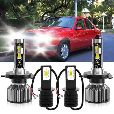 LED Headlight Bulb Kit Hi Low Beam + Fog Light For Mercedes-Benz 400SE 1992-1992 — 第 1/4 张图片
