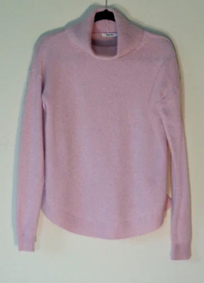Espléndido Suéter 100% Cachemira Rosa Cuello Tortuga Talla S-M Foto 1 de 4