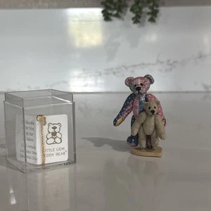 Little Gem Miniatur Patchwork Bär & kleinerer Bär - 2er Set - Bild 1 von 6