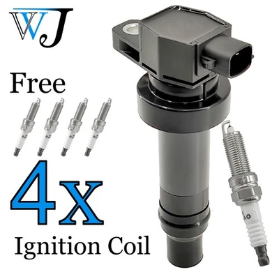 4 катушки зажигания + комплект свечей зажигания Iridium для 2010-2012 Kia Soul     - Изображение 1 из 4