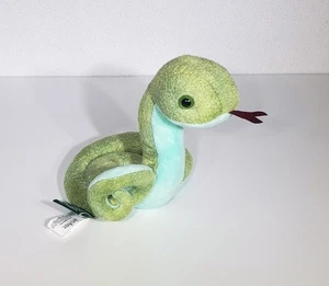 HTF Rare Harry Potter Wizarding World Green Teal SLYTHERIN Snake Plush Toy 6"EUC - Picture 1 of 8