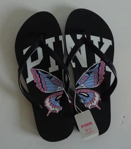 Chanclas Victoria's Secret ROSA PLAYA NEGRAS TALLA 5, 6 NUEVAS - Imagen 1 de 2