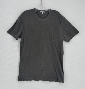 James Perse Herren verwaschen grau Baumwolle Crew Freizeit Kurzarm T-Shirt Gr. 3/L - Bild 1 von 4