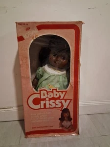 Vintage 1981 Ideal African American Baby Crissy 24" Zoll Puppe Neu in offener Verpackung - Bild 1 von 11