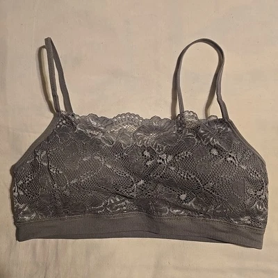 Sujetador para mujer No Boundries talla grande gris acolchado sin alambres A10 Foto 1 de 4