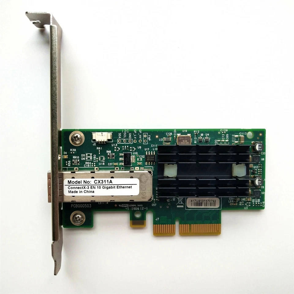 Mellanox ConnectX-3 PCIe x4 NIC 10 Gigabit 10GBe SFP+ CX311A Server Adapter - Bild 1 von 1