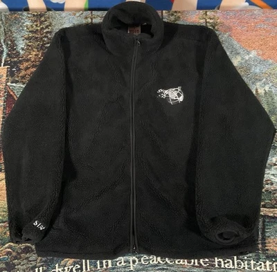 Куртка мужская флисовая Staple Hello Kitty черная шерпа 3XL на молнии 2021 коллаборация - Изображение 1 из 4