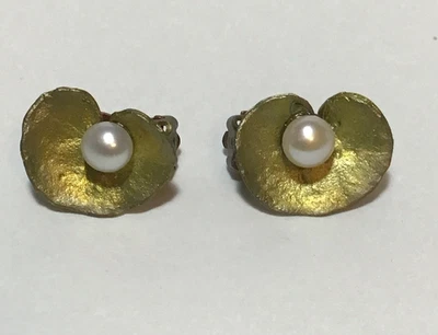 Pendientes de clip de perlas MICHAEL MICHAUD "Eranio espiral" 4381 Foto 1 de 3