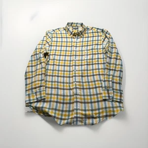 Club Room Herren XXL Blau Gelb Knopf Flanell Hemd Wandern Outdoor Neu mit Etikett (264) - Bild 1 von 8