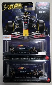(2) 2025 Hot Wheels PREMIUM F1 Team 2024 ORACLE RED BULL RACING-RB20 #1 And #11 - Picture 1 of 5