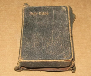 antique Holy Bible E. & S. Teacher's Edition leather maps - Picture 1 of 21