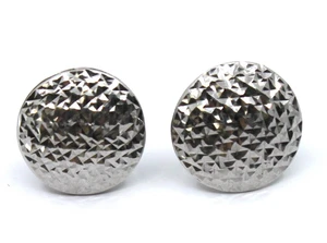 RCI Scheibe Ohrstecker Diamantschliff strukturiert in Sterlingsilber - Bild 1 von 5