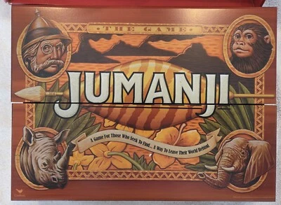JUMANJI The Game In a real Wooden Box Deluxe Edition Board Game Complete - Image 1 of 4