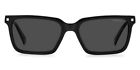 Polaroid PLD 4116/S/X Sunglasses Black Gray Polarized 55mm New 100% Authentic