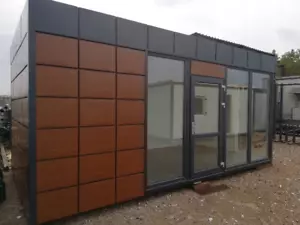 Bürocontainer Container Büro Wohncontainer Verkaufsraum Pavillon 6 x 3m 16,2 qm - Bild 1 von 12