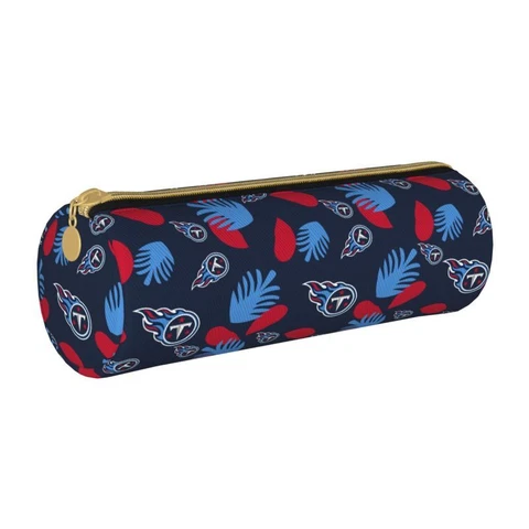 Tennessee Titans PVC Pencil Case Cylindrical Pencilcase Cosmetic Storage Bag Cover