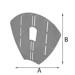 SALVAPRUA INOX 320x270 MM PROTEGGI PRUA BARCA NAUTICA - Foto 1 di 1