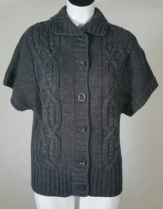Lauren Hansen Women's Sweater Cardigan Button Front Turtleneck Size Small  G - Picture 1 of 5