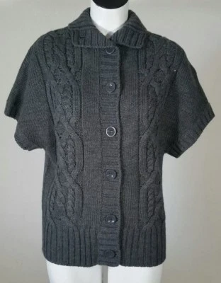 Lauren Hansen Women's Sweater Cardigan Button Front Turtleneck Size Small  G - Image 1 of 4