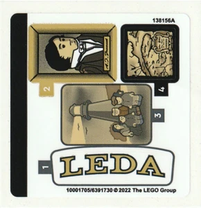 LEGO FOGLIO ADESIVO #1 SOLO FARO MOTORIZZATO 21335 da set nuovo e originale - Foto 1 di 1