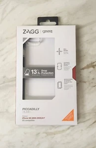 Gear4 Piccadilly Case - iPhone SE (2020-2022)/8/7 Clear & Black - Picture 1 of 4