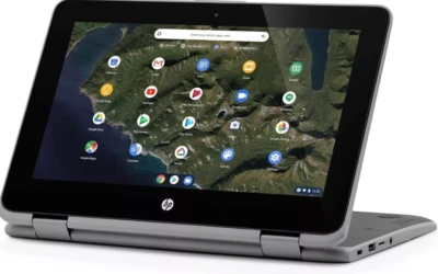 HP Chromebook x360 2 in 1 Laptop Tablet 11.6"  Intel Celeron 4GB RAM 32GB SSD - Image 1 of 4