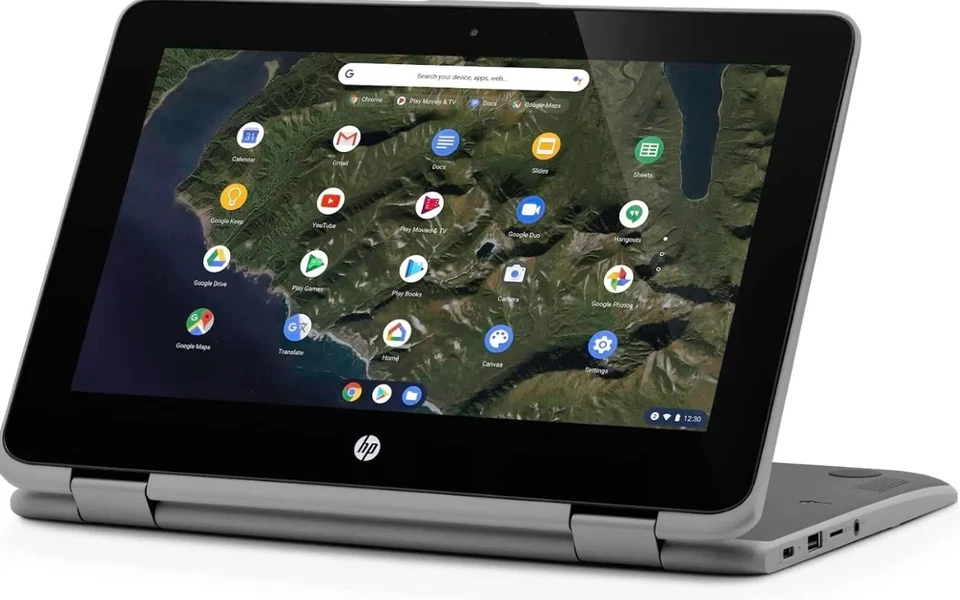 HP Chromebook x360 2 in 1 Laptop Tablet 11.6"  Intel Celeron 4GB RAM 32GB SSD - Image 1 of 4