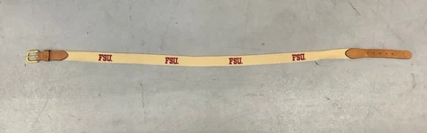 Men's 42 Zep Pro Florida State Univ Canvas Leather Belt 2830 Cover