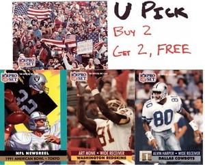 1991 NFL Pro Set #660-812 Inserts Rookies Ships FREE, Buy 2 GET 2 FREE (2 of 2)