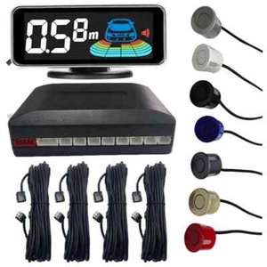 Kit Sensore Parcheggio Radar Multiplo Retroilluminazione LED Display System Backup Monitor - Foto 1 di 31