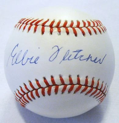 Elbie Fletcher dec. 94 Pittsburgh Pirate PSA/DNA Authentic Autographed Baseball - Image 1 of 3