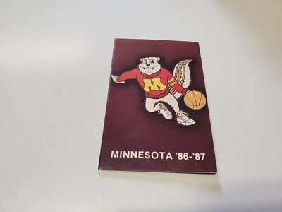 RS20 Minnesota, University 1986/87 Men's Basketball & Hockey Pocket Schedule - Image 1 of 2