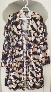 Nena Leonard offene Strickjacke Staubtuch Größe Petite 3X Batik Strick Schicht Oberteil Überwurf - Bild 1 von 14