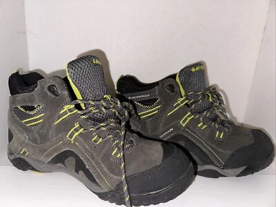 Zapato de Senderismo Hi-Tec Talla 5.5 Mid WP JR Talla Niño Carbón/Negro Amarillo/Verde Foto 1 de 4