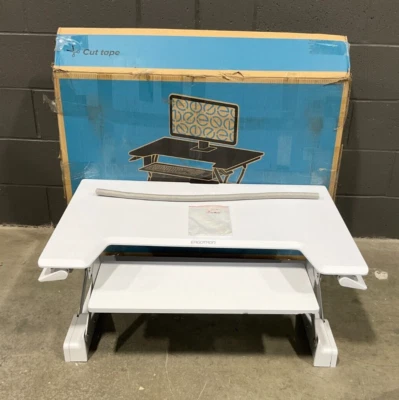 Ergotron WorkFit-T Sit-Stand Adjustable Desktop Workstation 33-397-062 ✅❤️ READ - Image 1 of 4