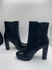 Bar III Women's Black Graciie Round Toe Zippered Platform Booties NIB - Picture 1 of 5