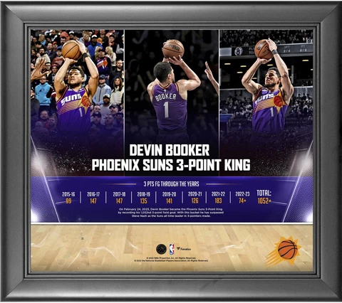 Devin Booker Phoenix Suns Framed 15" x 17" 2022 Franchise Three Cover