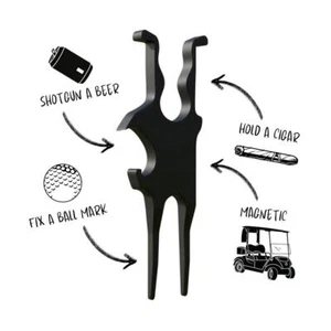 Magnetic Cigar Holder GolfDivot Marker Tool Golf Cart Cigar Holder Clip Gift - Picture 1 of 11