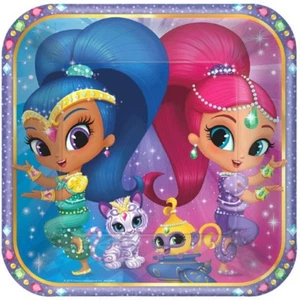 Platos de almuerzo Shimmer and Shine de 8 9" para fiesta de cumpleaños - Imagen 1 de 1