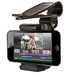 Sun Visor Car For Universal Mobile Cellphone 360° Rotation Holder Mount Clip - Picture 1 of 9
