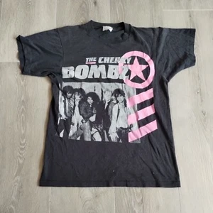 Vintage Cherry Bombz Shirt S 1986 Tour Single Stitch Double Sided USA Made - Bild 1 von 15