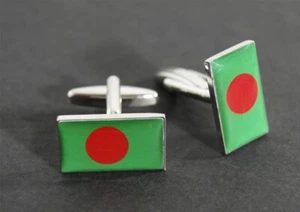 Manschettenknöpfe Flagge Bangladesch - 18 x 12 mm - Picture 1 of 1