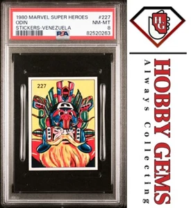 ODIN PSA 8 1980 Marvel Super Heroes Stickers-Venezuela #227 - Picture 1 of 2