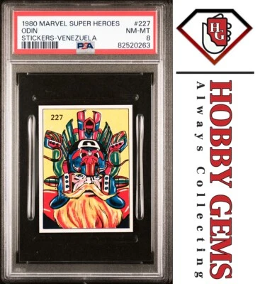 ODIN PSA 8 1980 Marvel Super Heroes Stickers-Venezuela #227 - Image 1 of 2