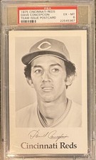 1975 Dave Concepcion Cincinnati Reds Team Issue Photo Postcard PSA 6 Ex-Mt Pop 2