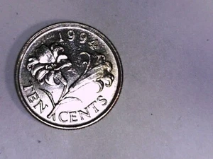 Bermuda 1994 Ten cent Brilliant Choice Uncirculated. - Picture 1 of 4