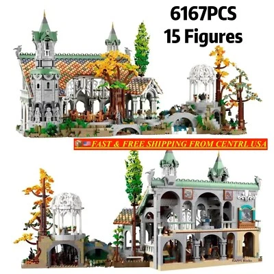 NEW LOTR Rivendell 6167PC Building Block Set  10316 +FREE GIFT & ✨LED LIGHT KIT✨ - Image 1 of 4